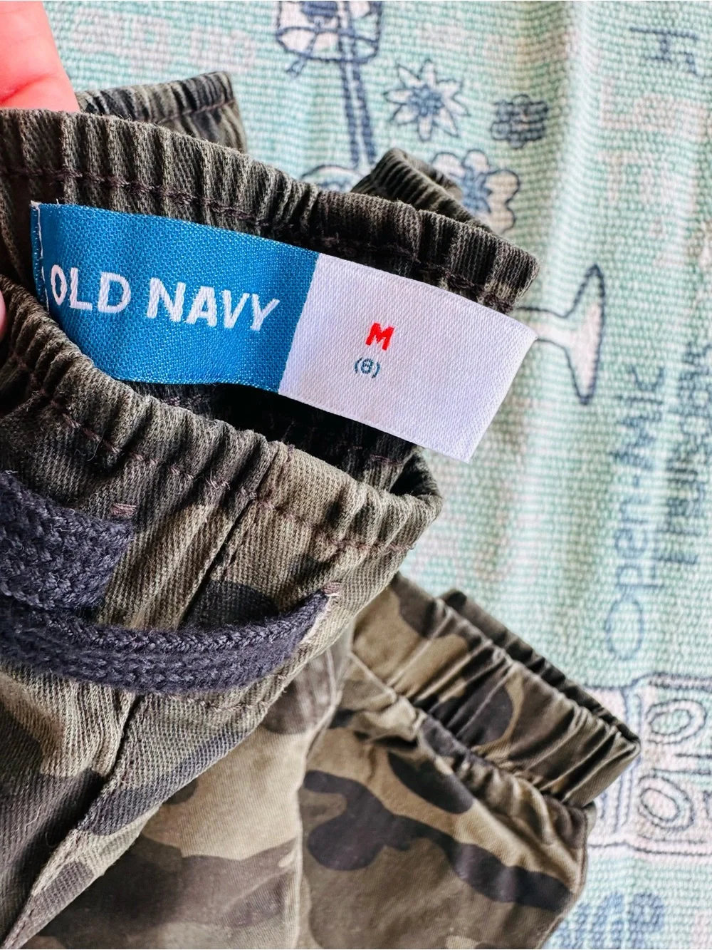 Old Navy Olive Camo Kids Joggers